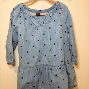 GAP Blue Polka Dot Kids Dress